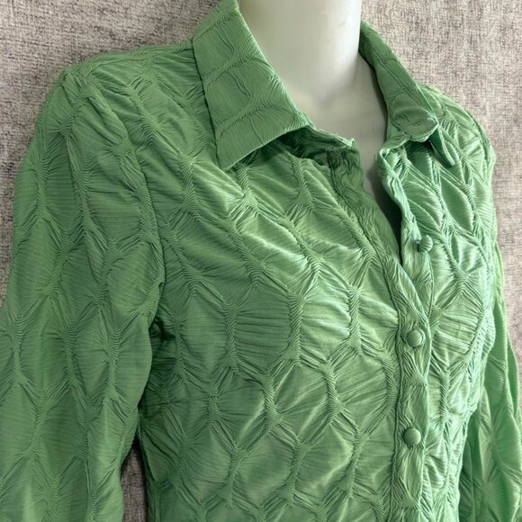 Green Button-Up Shirt Dress – Princess Polly - Picture 4 of 8